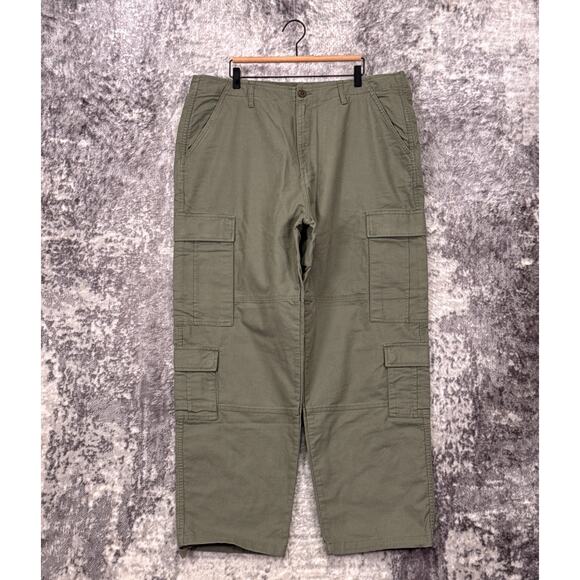 New Stussy Cargo Pants 38 Mens Green Military Utility Cotton Canvas - Picture 1 of 7